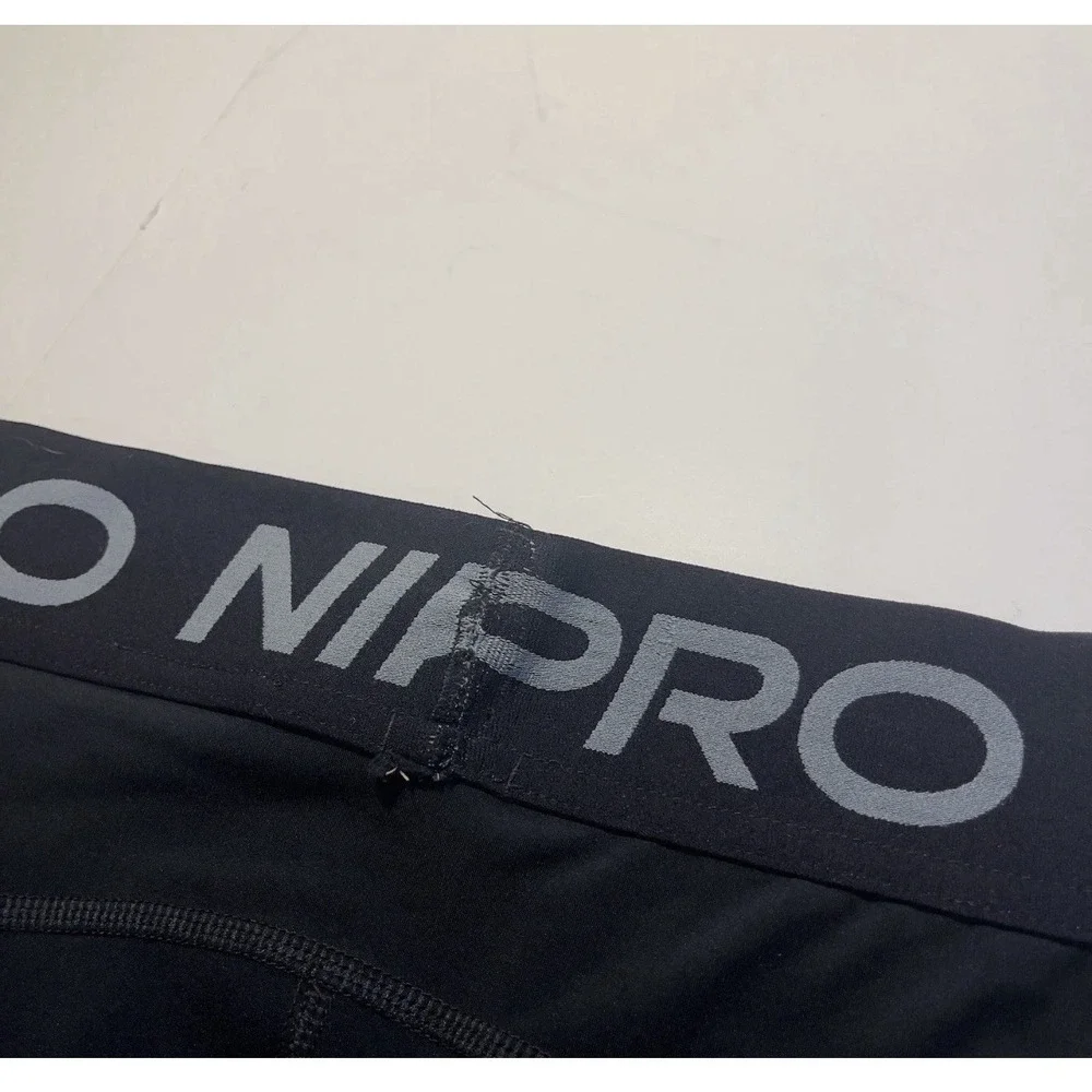 Nike Pro Dri-FIT Black Compression Shorts Women's Size Medium Active Gymwear